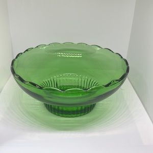 Depression Glass Dish, Green